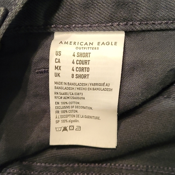 AMERICAN EAGLE Denim High Rise Short Jeans 29 x 26 Size 4 - Picture 5 of 10